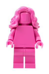 Dark Pink Monochrome with Mid-Length Wavy Hair tls110