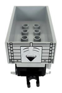 Duplo Troublesome Truck - Troublesome Truck from Duplo set, accompanied by one wagon - tms02