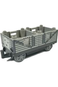 Duplo Troublesome Truck - Troublesome truck from Duplo with two wagons attached - tms09