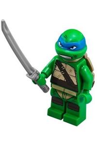 Leonardo Minifigure - Leonardo with gritted teeth and smudges - tnt024