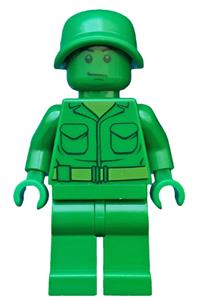 Green Army Man Medic with backpack toy002