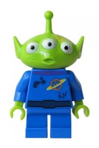 Alien Minifigure - Alien with yellow splotch on face - toy015
