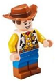 Woody with normal legs, minifigure head and smile with teeth and scared - toy025