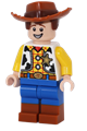 Woody with normal legs, minifigure head and smile with teeth and scared - toy025