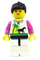 Horse and Palm - White Legs, Black Ponytail Hair, Black Hips - trn012