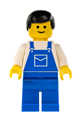 Male in Blue Overalls