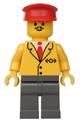 Railway employee number 5 with dark gray legs and a red hat - trn061