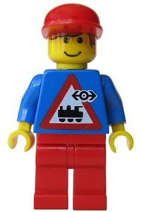 Railway Employee Minifigure - Railway employee with a number 7 printed on torso - trn063