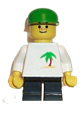 Palm Tree - Black Short Legs, Green Cap - trn079