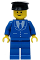 Suit with 3 Buttons Blue - Blue Legs, Black Hat - trn093