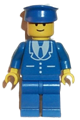 Suit with 3 Buttons Blue - Blue Legs, Blue Hat - trn100