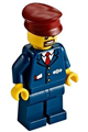 Dark Blue Suit with Train Logo, Dark Blue Legs, Dark Red Hat, Brown Moustache and Goatee - trn237