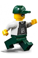 Security Officer - Dark Green Legs, Dark Green Cap with Hole, Sunglasses - trn243