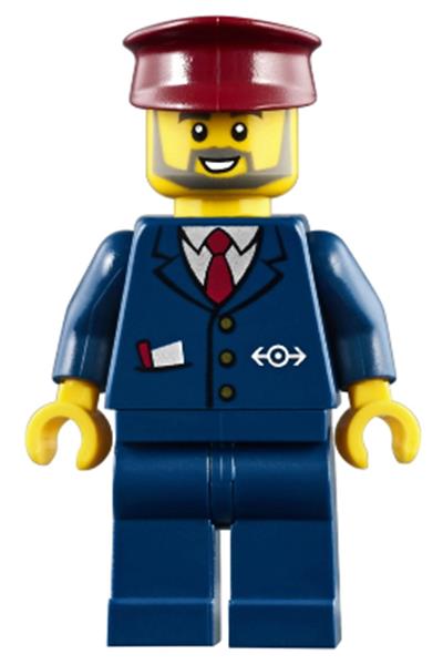 6399 7725 7740 7745 7760 LEGO TRN068 Train Railway Conductor Driver Figure 