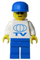 TV Logo Large Pattern, Blue Legs, Blue Cap, Sunglasses - tv003