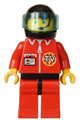 TV Logo in Globe on Red Jacket, Red Legs with Black Hips, Headset Pattern - twn025