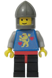 Castle Guard, Lion with Hearts, Black Legs , Dark Gray Chin-Guard twn042