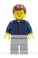 Male in Plaid Button Shirt