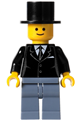 Suit Black, Top Hat, Sand Blue Legs - twn071