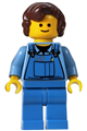 Female in Blue Overalls