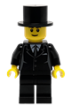 Suit Black, Top Hat, Black Legs - twn133