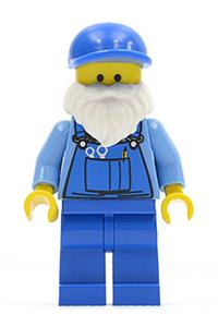 Janitor Minifigure - Janitor with a white beard - twn160