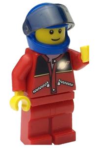 Red Jacket with Zipper Pockets and Classic Space Logo, Red Legs, Blue Helmet twn163