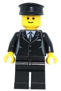 Chauffeur Minifigure - Chauffeur in a suit with pockets - twn177a