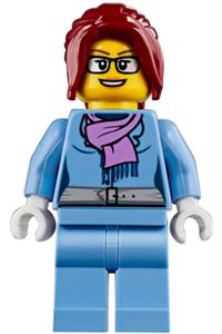 Winter Vacationer Female Minifigure - Female winter vacationer - twn317