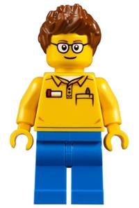 Coaster Operator Minifigure - Coaster Operator, Male - twn318