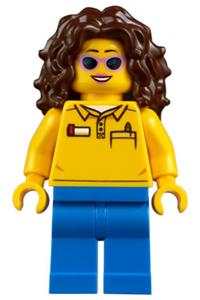 Coaster Operator Minifigure - Coaster Operator, Female - twn319
