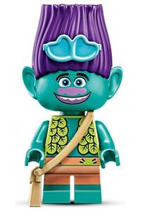 Branch Minifigure - Minifigure with a branch attachment featuring medium azure sunglasses - twt004