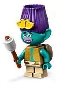 Branch Minifigure - Minifigure with a branch, wearing yellow sunglasses and carrying a dark tan backpack - twt007