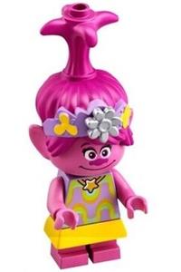Poppy Minifigure - Poppy minifigure wearing a yellow skirt and with a flat silver cupcake - twt022