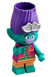 Branch Minifigure - Branch with Magenta Vest, Flat Silver Sunglasses - twt023