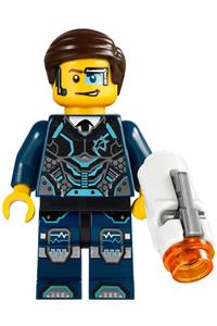 Agent Curtis Bolt Minifigure - Agent Curtis Bolt with wings and no stickers on wings - uagt026