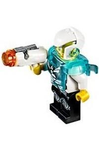 Agent Max Burns Minifigure - Agent Max Burns with helmet and armor and white arms - uagt031