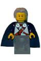 Blue chess queen Viking minifigure with pieces that may be glued together - vik029