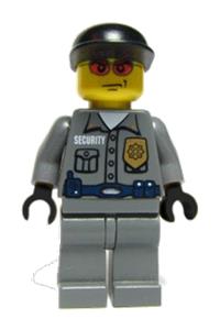 Police - Security Guard, Dark Gray Legs, Dark Blue Cap, Dark Blue Vest with Security and Badge Pattern wc001s