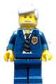 Police - World City Chief, Dark Blue Suit with Badge and Tie, Dark Blue Legs - wc006