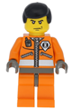 Coast Guard World City, Orange Jacket with Zipper, Black Male Hair - wc014