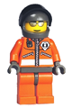 Coast Guard World City - Orange Jacket with Zipper, Orange Sunglasses, Dark Bluish Gray Helmet, Dark Gray Hands - wc018
