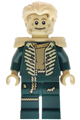 Scarecrow wearing a dark green suit with tan epaulettes - wck012