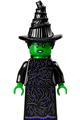Elphaba wearing a black dress and hat - wck019