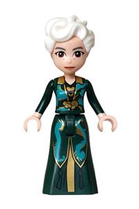 Madame Morrible - Madame Morrible mini doll wearing a dark green and dark turquoise dress - wck030