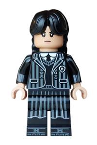 Wednesday Addams - Wednesday Addams wearing a Nevermore Academy uniform in black and dark bluish gray - wed013