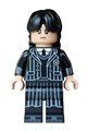 Wednesday Addams wearing a Nevermore Academy uniform in black and dark bluish gray - wed013