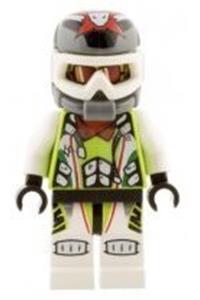 Team X-treme Daredevil MAX-treme - Max-treme Team X-treme Daredevil 3 minifigure with a dirtbike helmet - wr011