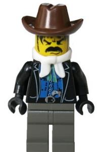 Black Bart Minifigure - Bandit 4 - ww011