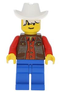 Cowboy Zack Minifigure - Cowboy Red Shirt - ww012